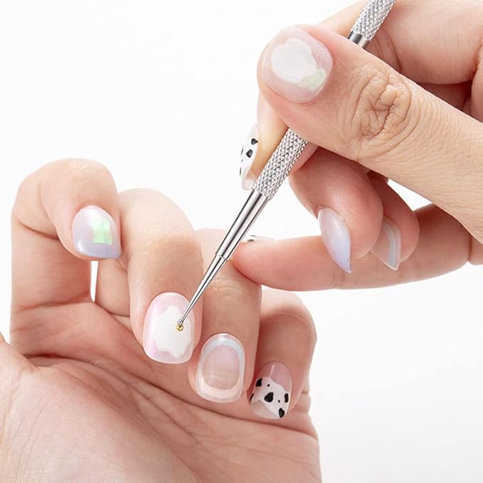 Beaupretty 10pcs Dual- Diamond Drill Pens for Manicure Art Nail Dotting Tools Easy to Use Nail Design Accessories