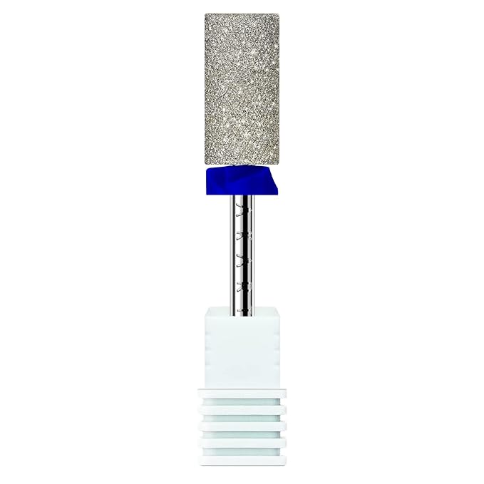 Makartt Nail Drill Bits - Large Barrel Carbide Diamond Sanding Bit for Nails Prep Shaping, Upgrade Drill Tips with Cross Teeth and Dust-Proof Ring for Manicure Salon Cuticle Remove, M #150 Grit