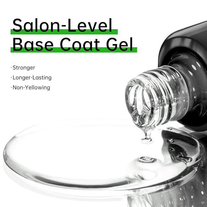 Hema Free Base Gel - Hypoallergenic Strong Adhesion (30+ Days) | Multi-Functional Clear Builder for Natural Nails & Extensions Gift for Women