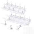acDesign 2Pcs Nail Stand for Press Ons Magnetic Acrylic Nail Stand With 100Pcs Reusable Putty， Crystal Holders Nail Stands for Nail Art Practice