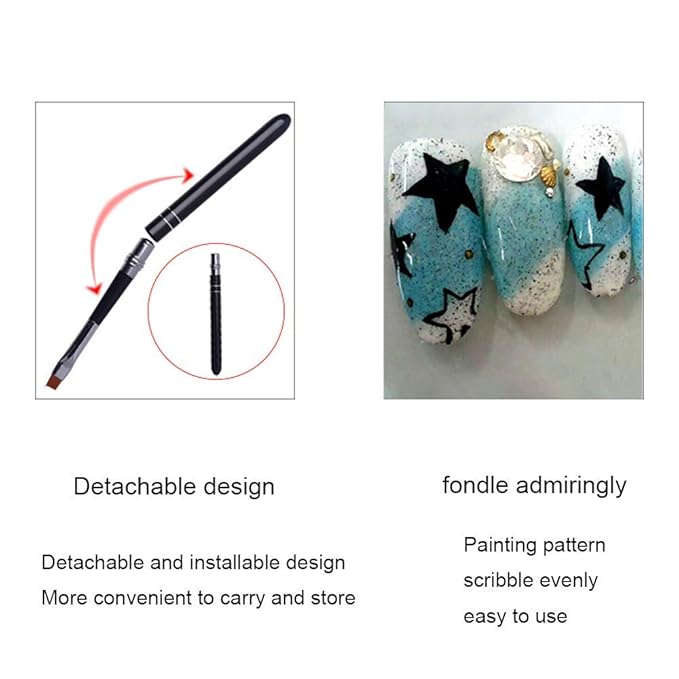 10Pcs Nail polish brush, Brush design for nail, UV Gel Painting Nail Art Design Brush Pen Set, Nail Dotting Painting Drawing Pen, Sable Acrylic Nails Round Nail Art Brush, Nail Phototherapy Pen