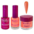 WAVEGEL Soak-Off Gel, Nail Lacquer & Acrylic/Dip Powder Matching Set - Princess Collection - #96 Kamal