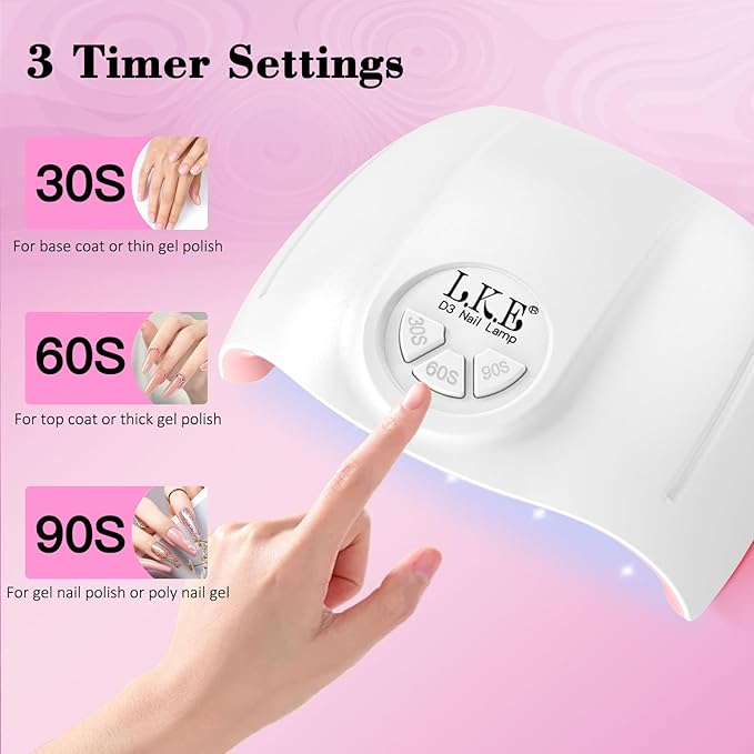 Gel Nail Polish Kit with UV Light, 36 Colors Nail Polish Set with Base and Matte&Glossy Top Coat Soak Off All Season Gel Nail Set Manicure Tools Gift for Women (36 Colors 02)