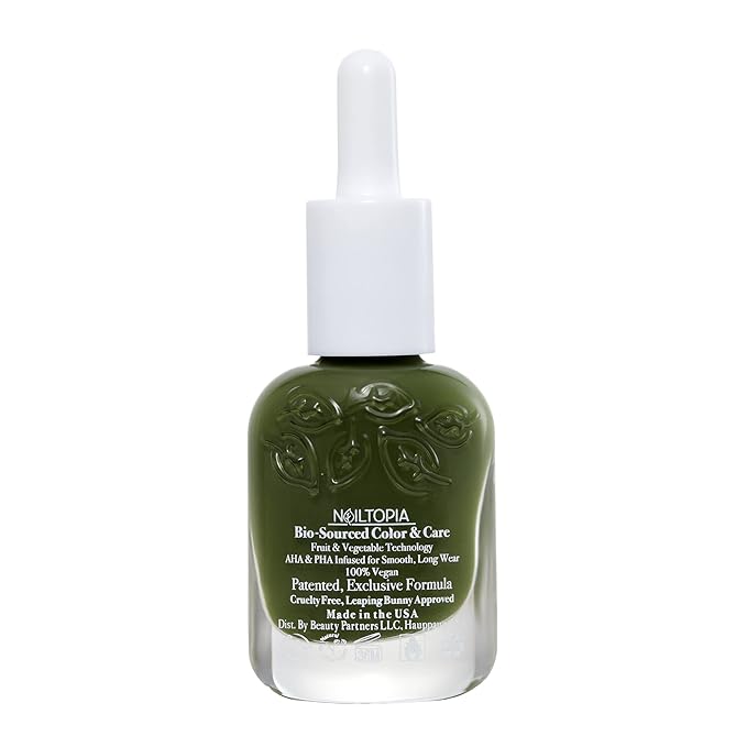 Nailtopia Bio-Sourced, Chip Free Nail Lacquer - All Natural, Strengthening Biotin and Superfood-Infused Polish - Chip Resistant Formula - Quick-Dry, Long Lasting Wear - Loverboy - 0.41 oz
