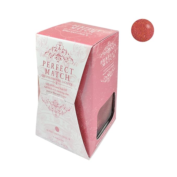 LeChat Perfect Match Gel Polish, Precious Coral, 0.5 Fl Oz (PMS124)