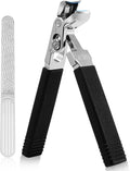 Angled Head Toe Nail Clippers for Seniors, Long Handle, Heavy Duty Ingrown Toenail Clipper Set (Black 2-in-1 Set)
