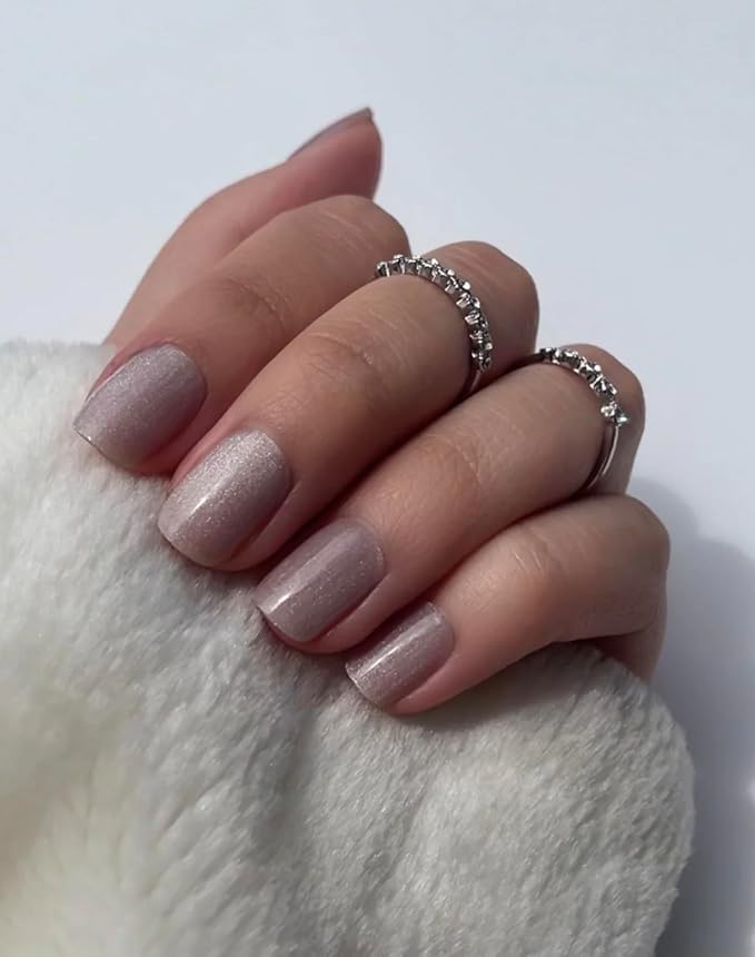 Semi Cured Gel Nail Strips (Chinchilla)