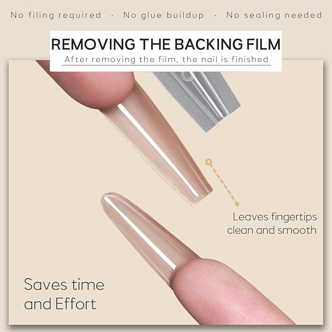 Sandwich Nail Dual Forms for Builder Gel, 240Pcs 15 Sizes Long Coffin Forms Kit – Prevents Gel Stacking & Warping, Beginner-Friendly Reusable Nail Molds for Quick Salon Extensions