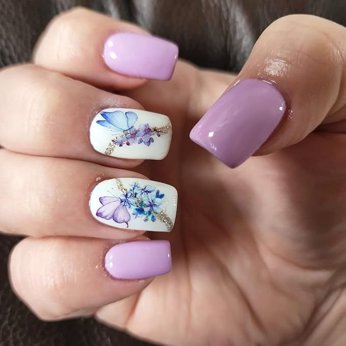 Eseres 10 Sheets Butterfly Nail Stickers for Women Nails Design and Art
