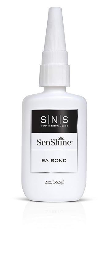 SNS Nail Polish for Nail Dip Powder, SenShine EA Bond Refill - Improves Adhesion of Dip Powder Manicure for Oilier Nails - Gel Nail Polish That Supports Nail Health - No UV Lamp Required - 2 FL OZ
