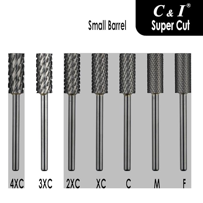Super Cut Upgrade Edition, Small Barrel Nail Drill Bit for Electric Manicure Drill Machine, Remove The Nail Gels, Acrylic Gels, or Dip Powder (Triple Coarse -3XC)