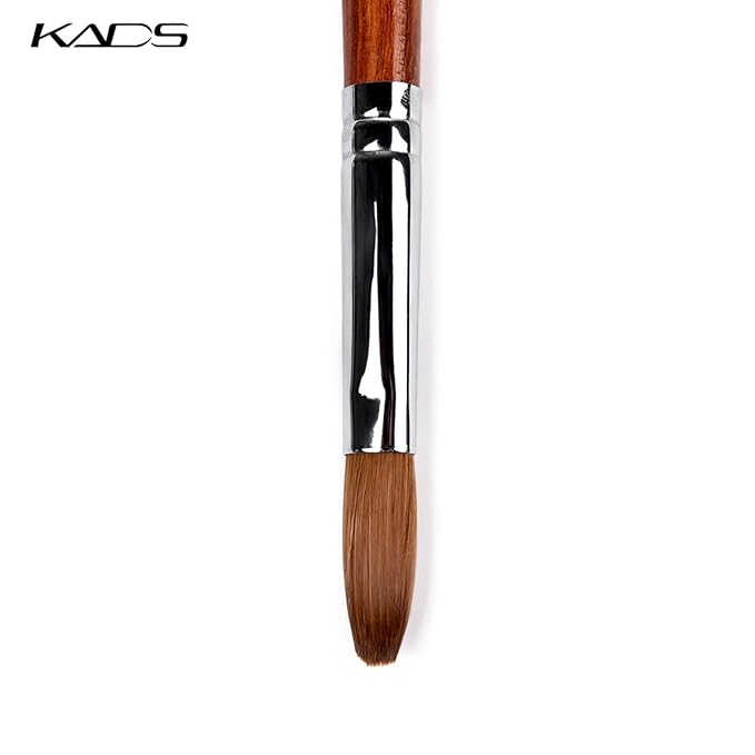 KADS Kolinsky Sable Acrylic Nail Art Brush Red Wood Pen Nail Brush for Nail Art Manicure Tool (14#)