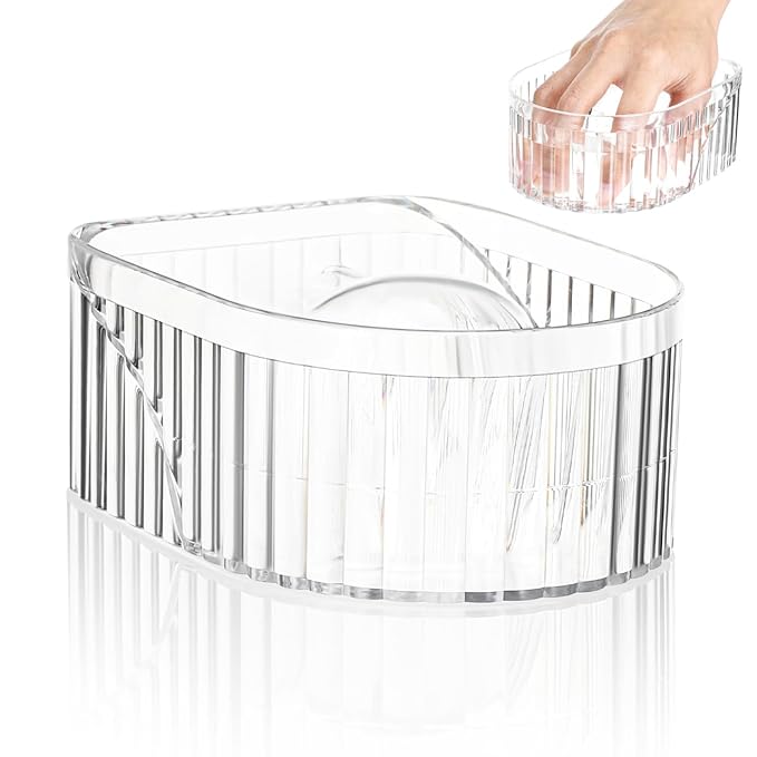 Nail Soaking Bowl: Acrylic Manicure Tray for Softening Cuticles & Removing, Stylish Design for Home Salon Use for Home Nail Salon Supplies Polishing Remover Treatment