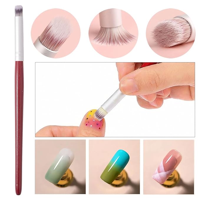 100PCS Soft Sponges With Grabbing Pen and 2 PCS ombre nail brushes set For Ombre And Aura Nails Art, Pro Nail Art Tools Accessories Supplies, Ombre Nail Sponges For Ombre Nails Art Tools
