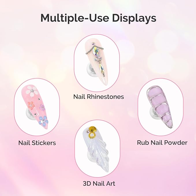 MelodySusie Handheld UV Light for Gel Nails & Gel Nail Glue for Rhinestones & 3D Design - Strong Adhesive (2 * 0.42 Fl Oz)
