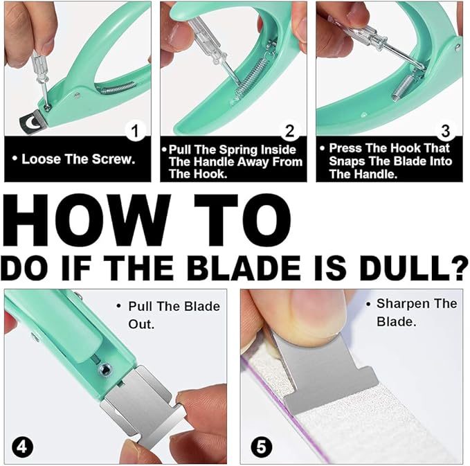 Nail Tip Clipper Edge Cutter False Trimmer Adjustable Stainless Artificial Acrylic Fake Manicure Pedicure Stainless Steel Nail Trimmer Sharp Stainless Steel Blade Clip Tool Nail Design DIY Use Green