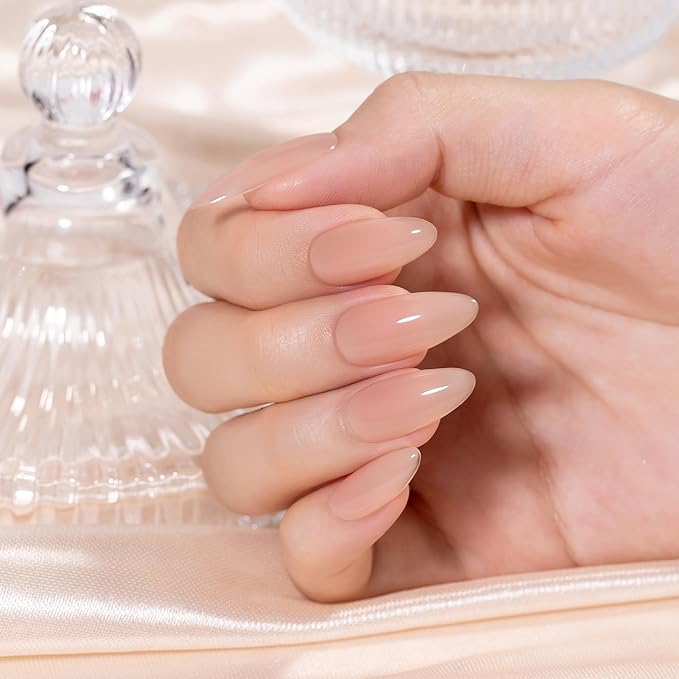 RARJSM Brownish Pink Rubber Base Gel Nail Polish Nude Skin Tone Rubber Base for Nails Natural Nude Color French Manicure Brush on Extend Gel Builder Soak Off Curing Requires 15ml Salon Home DIY