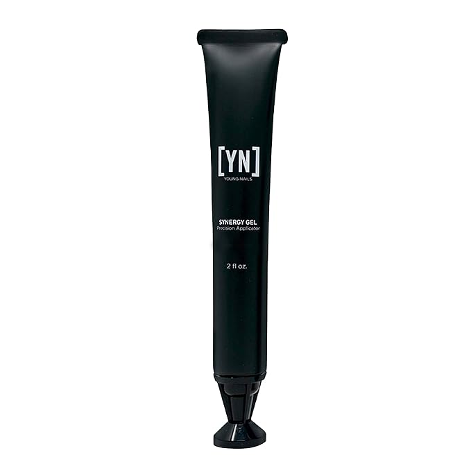 Young Nails Synergy Gel System, Building Gel - Hard Builder Gel, Superior Adhesion & Strength, Structured Nail Gel Builder - Concealer Gel, Pink, Precision Applicator (2 fl oz)