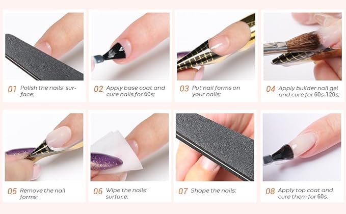 AIJIMEI Gel Builder Hard Gel Builder GelNail GelBuilderGel for NailsGel Extension Nail Kit for NailsGelBuilder for NailsBuilderGel in a Bottle (SETA)