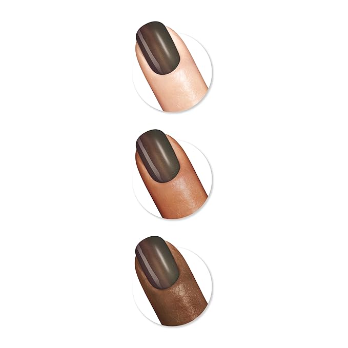 Sally Hansen Miracle Gel Salon Quality Nail Polish | Gel-Like Formula, Two-Step System, No UV Light Needed, Long Lasting | Opaque, Metallic | 841 Hollaa-Gram | Multichrome Brown Nail Polish