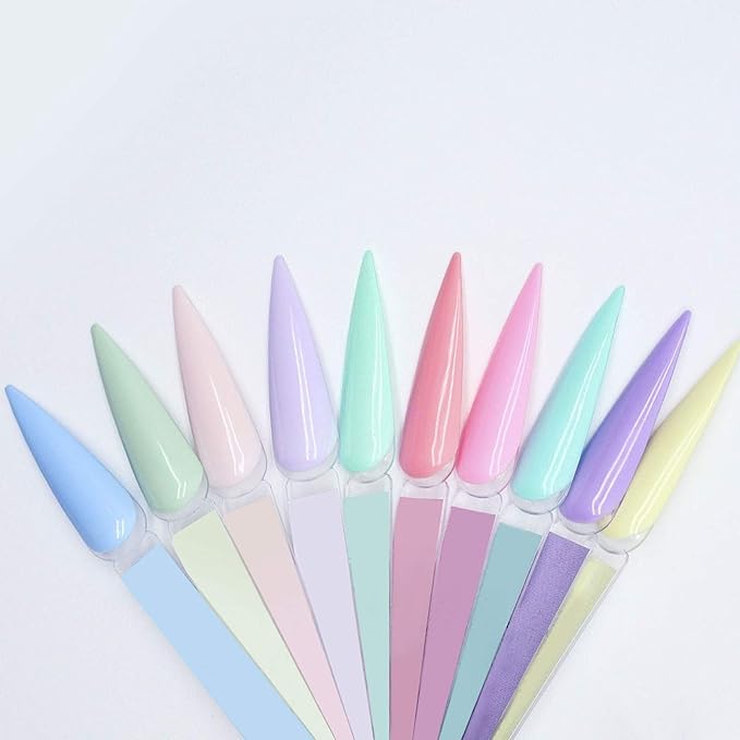 150 PCS Tips Clear Nail Sample Swatches Sticks, Pointed Tip Practice Nail Art, Polish Stiletto Display Sticks with Ring for Nail Color Display Practice Home DIY Polish Board