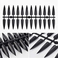 240Pcs/Set False Fake Nails Tips Manicure Sharp End False Nails Long Cuspidal Stiletto Nail Tip Clear Black French Salon Acrylic Artificial Fake Nail Display Practice Tools (Black)