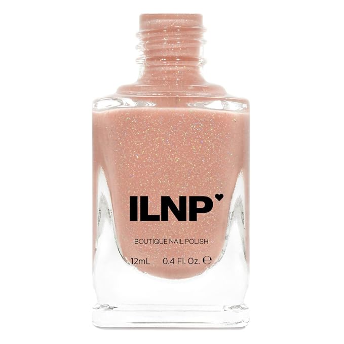 ILNP Peachy Queen - Peach Holographic Sheer Jelly Nail Polish