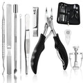 10Pcs/set Ingrown Toenail Tools Kit, Nail Treatment Foot Tool,Ingrown Toenail Removal Correction Clippers, Surgery Grade Nail File Lifter, Professional Pedicure Tool