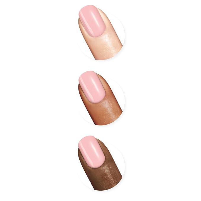 Sally Hansen Miracle Gel Salon Quality Nail Polish | Gel-Like Formula, Two-Step System, No UV Light Needed, Long Lasting | Opaque, Glossy | 238 Regal Rosé | Blush Pink Nail Color
