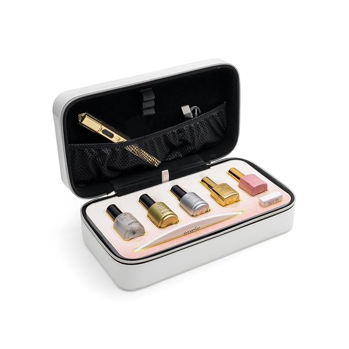 Apres Ombre Gel-X® Nail Extension Kit, 14 sizes 00-9, Premium Quality, Professional Nail Tips Starter Kit (Natural Square Short)