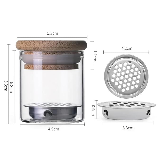 Nail Brushes Washing Cup, Dappen Dish with Lid & Mesh Layered Acrylic Nail Brush Cleaner Nail Art Brushes Washer for Nail Sequins Glitter Powder Manicure Brush Clean Cup Nail Tool