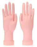 2 Pack Practice Hand for Acrylic Nails Soft Touch Mannequin Hand for Nails, Flexible and Bendable Fake Hand for Nails for Nail Art Beginners
