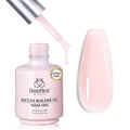 Beetles HEMA-Free Builder Nail Gel, 0.5 oz 8 in 1 Jelly Pink Gel Builder for Sensitive Nails Strengthening & Building Nail Apex UV & LED Lamp Cured DIY Salon at Home for Beginners Women