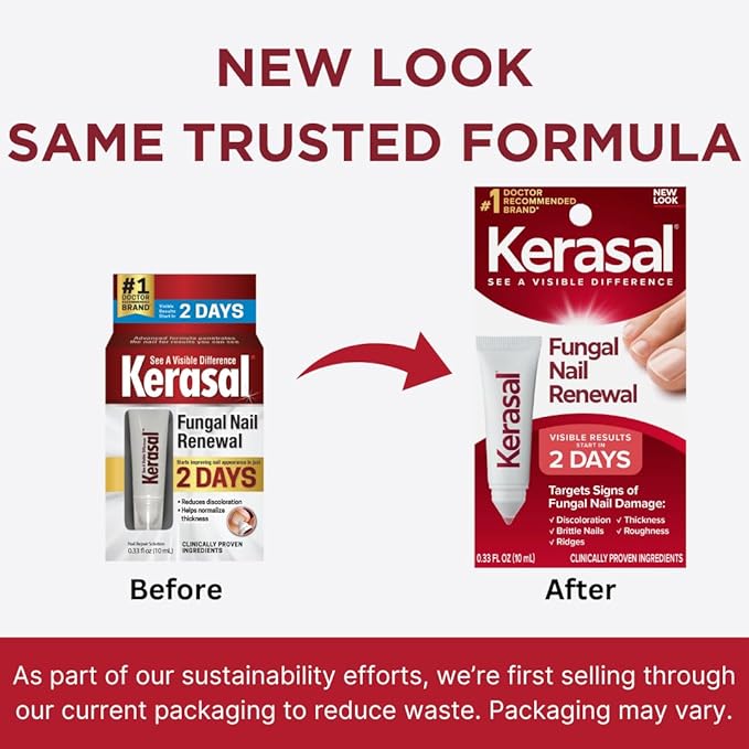 Kerasal Nail Fungus Extra Strength, 0.33 fl oz Twin Pack of 2