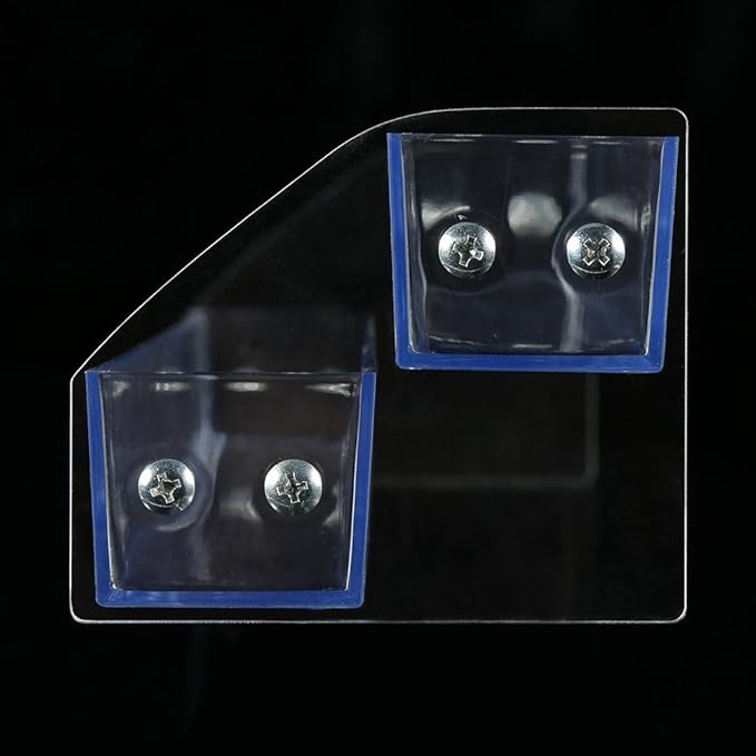 ZJchao 2 Layers Nail Polish Organizer, Clear Acrylic Nail Varnish Holder Display Stand Rack (Transparent, High-grade Quality, Tabletop Mount, Ideal for Cosmetics, 1.0