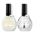 Base and Top Coat Nail Polish Quick Dry,16.5ml Large capacity Basic Nail Polish Set Fast Dry Air, High-Glossy Shiny, No U V Light Needed for Women Salon DIY Nail Art