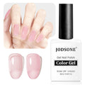 JODSONE 18ml Jelly Gel Nail Polish Crystal Pink for Salon Manicures and Nail Art DIY at Home Sheer Gel Polish Need U V Cured Gift for Women