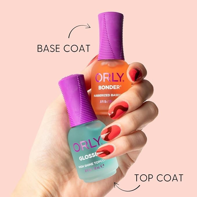 Orly Bonder | Nail Polish Base Coat | Rubberized Basecoat for Long-Lasting Manicures & Pedicures | Non-Toxic | 0.6 fl oz