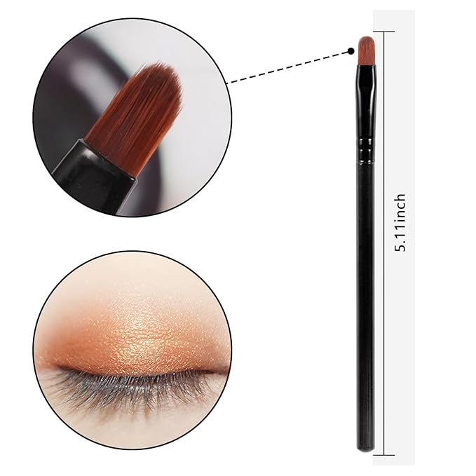 WOKOTO 20 PCS Nail Art Brushes Set For UV Gel polish Applying Black Acrylic Nail Brushes For Women's Acrylic Nails Round Tip Nail Acrylic Brushes For Nail Designs Painting Body Art Pens Brushes