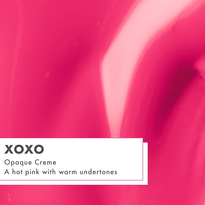 Olive & June Gel Polish | Valentine's Day | UV LED Nail Lamp Needed | Long Lasting Formula | Up to 21 Days of Wear | Damage-Free Removal | Salon-Quality Manicure, Pedicure | XOXO | Hot Pink