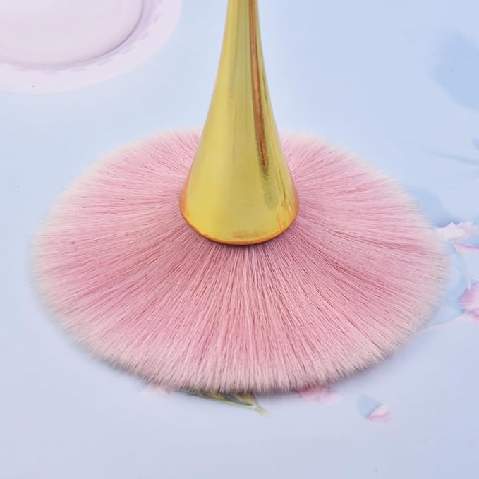 Nail Dust Brush, Nail Art Dust Powder Remover for Cleaning Dust Dip Powder Nail Clean Up Brush Acrylic Nail Tools