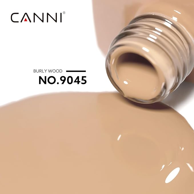 CANNI Nude Gel Nail Polish, 1Pcs Nude Gel Polish Nude Pink Color High Gloss Soak Off U V Nail Manicure Salon DIY