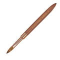 Pure Kolinsky Hair Acrylic Nail Brush Solid Wood Handle Professional Manicure Brushes for Powder Nail Acrylic Application - Salon & DIY Nail Art Essentials - Size 10, 1.0 Count