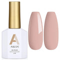 AILLSA Gel Nail Polish Nude Cappuccino Gel Polish Neutral Light Brown Mocha Jelly Gel Polish Natural Tan Color Nails Soak Off U V Gel for Nail Salon at Home Fall Winter Gift for Women 0.51 Fl Oz /GC31