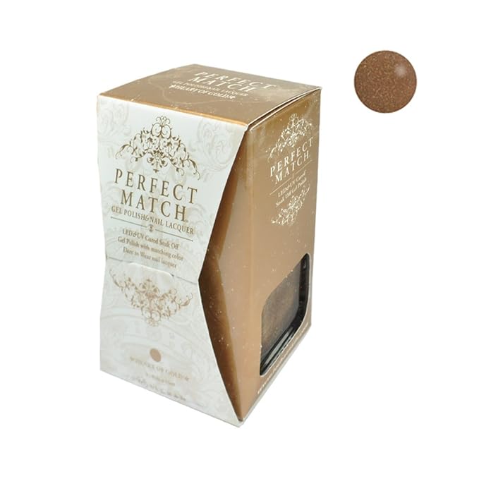 LeChat Perfect Match Gel Polish, Heart of Gold, 0.5 Fl Oz (PMS123)