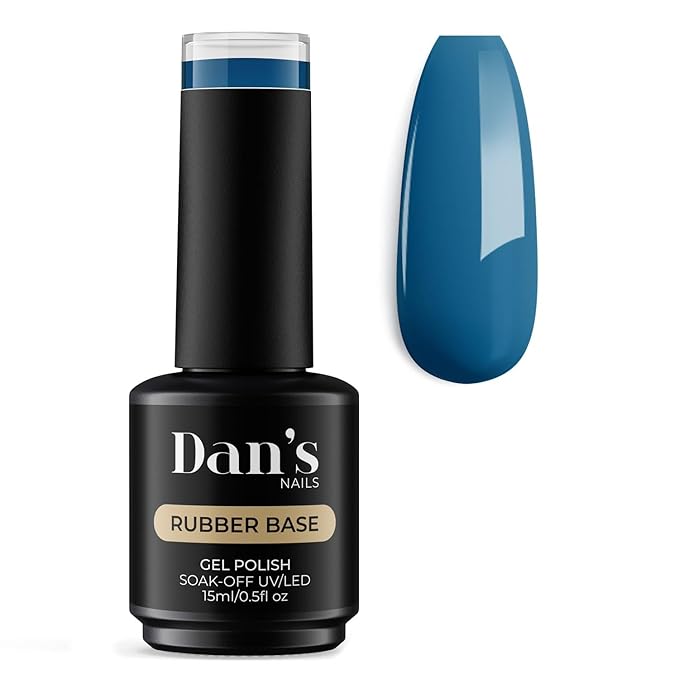 Dan's Nails Rubber Base Gel Polish Coat (Royal Blue)