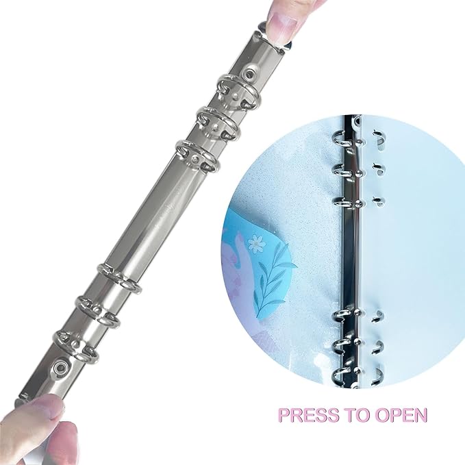 Press On Nail Organizer,10 PCS,A5 Glitter PVC Cover Binder,Press On Nail Packaging for Fake Nail Storage Nail Display Nail Salon Press On Nail Supplies Organizer with Nail Tape(A5(9.37 * 6.89 * 1inch)