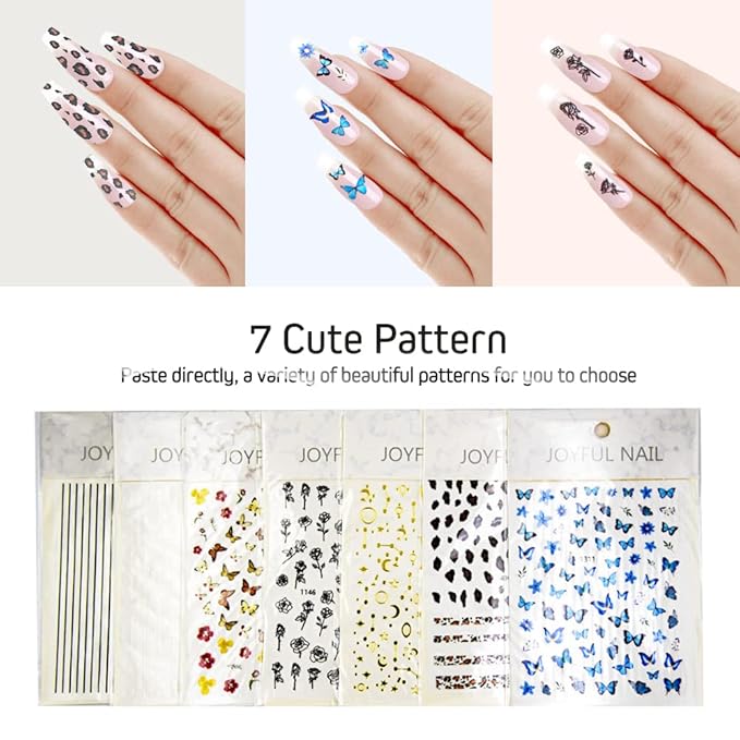 Gel Nail Polish Kit with Nail Art Decorations, Nail Polish Set include 11 Colors with Glossy & Matte Top Coat, Base Coat, Nail Stickers, Rhinestones decorations and Manicure Tools for Women