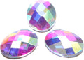 AD Beads Top Czech AB Crystal Flatback Rhinestone Nail Art Decoration Multi Shape (S07 Oval 4x6mm, 100 Pcs)