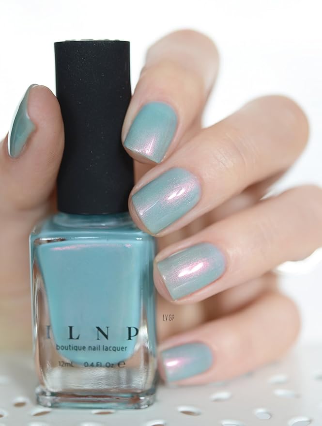 ILNP Valentina - Milky Teal Sheer Shimmer Nail Polish